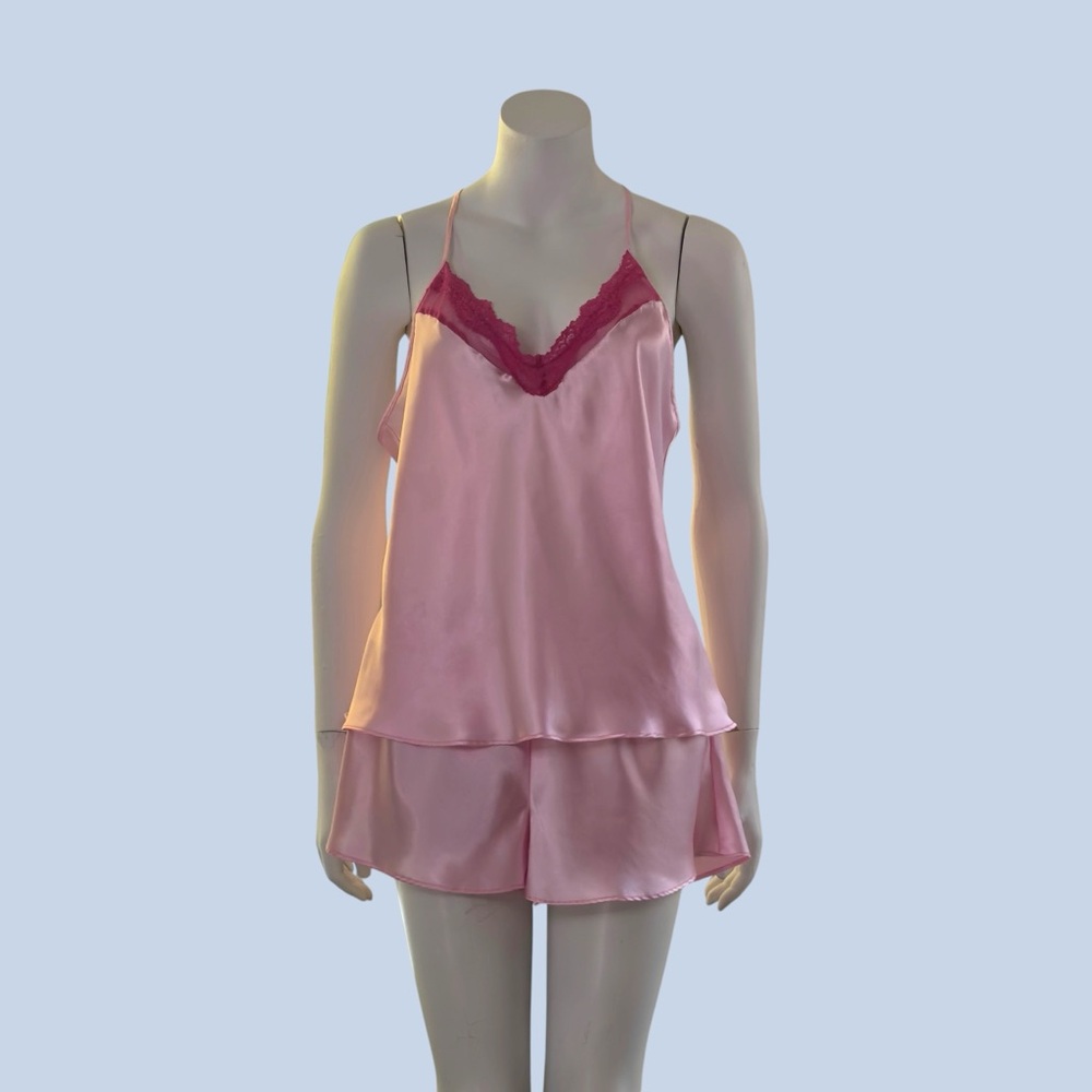 Lace and Satin Sleepwear Set